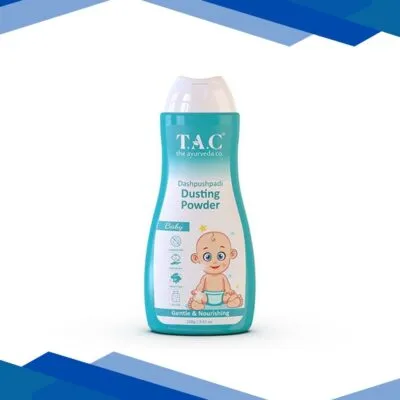 T.A.C – The Ayurveda Co. Dashapushpadi Dusting Powder with 10 Sacred Flowers Gentle & Nourishing 100 gm