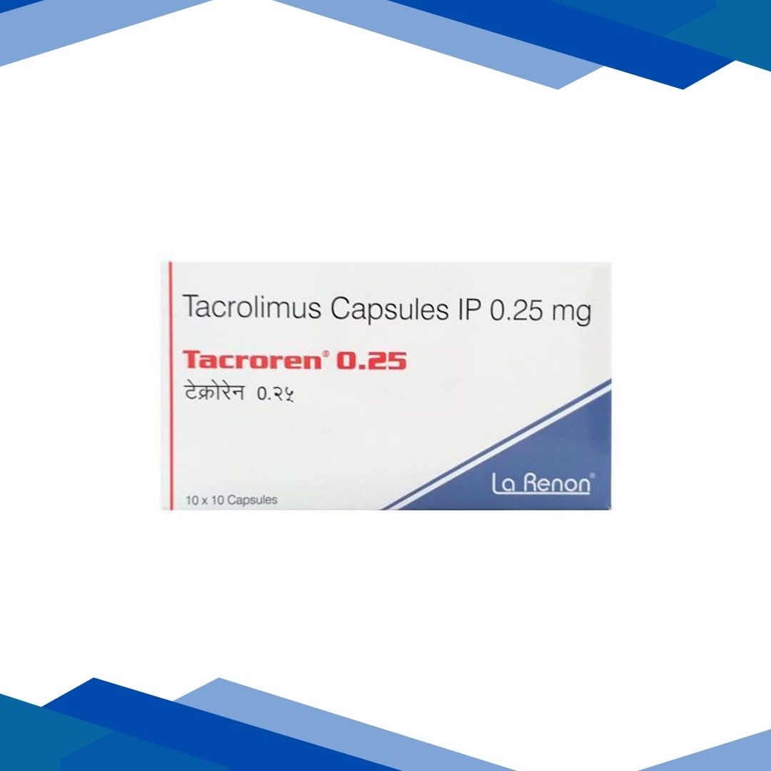Tacroren 0.25mg Capsule 10’S