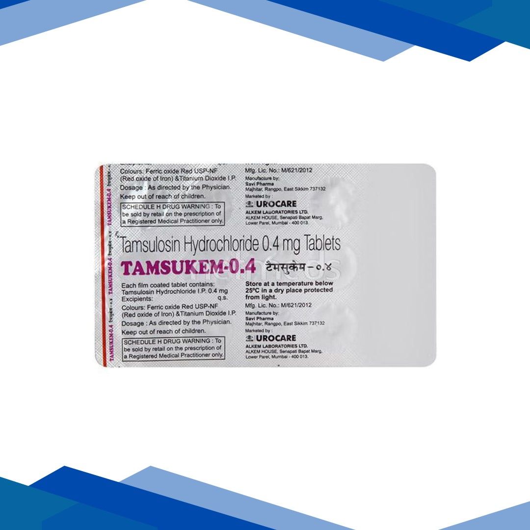Tamsukem 0.4mg Tablet 15’S