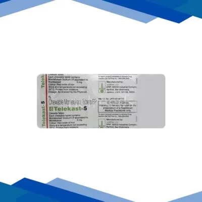 Telekast 5mg Chewable Tablet 10’S