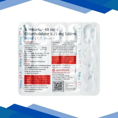 Telma CT 40/6.25mg Tablet 15’S