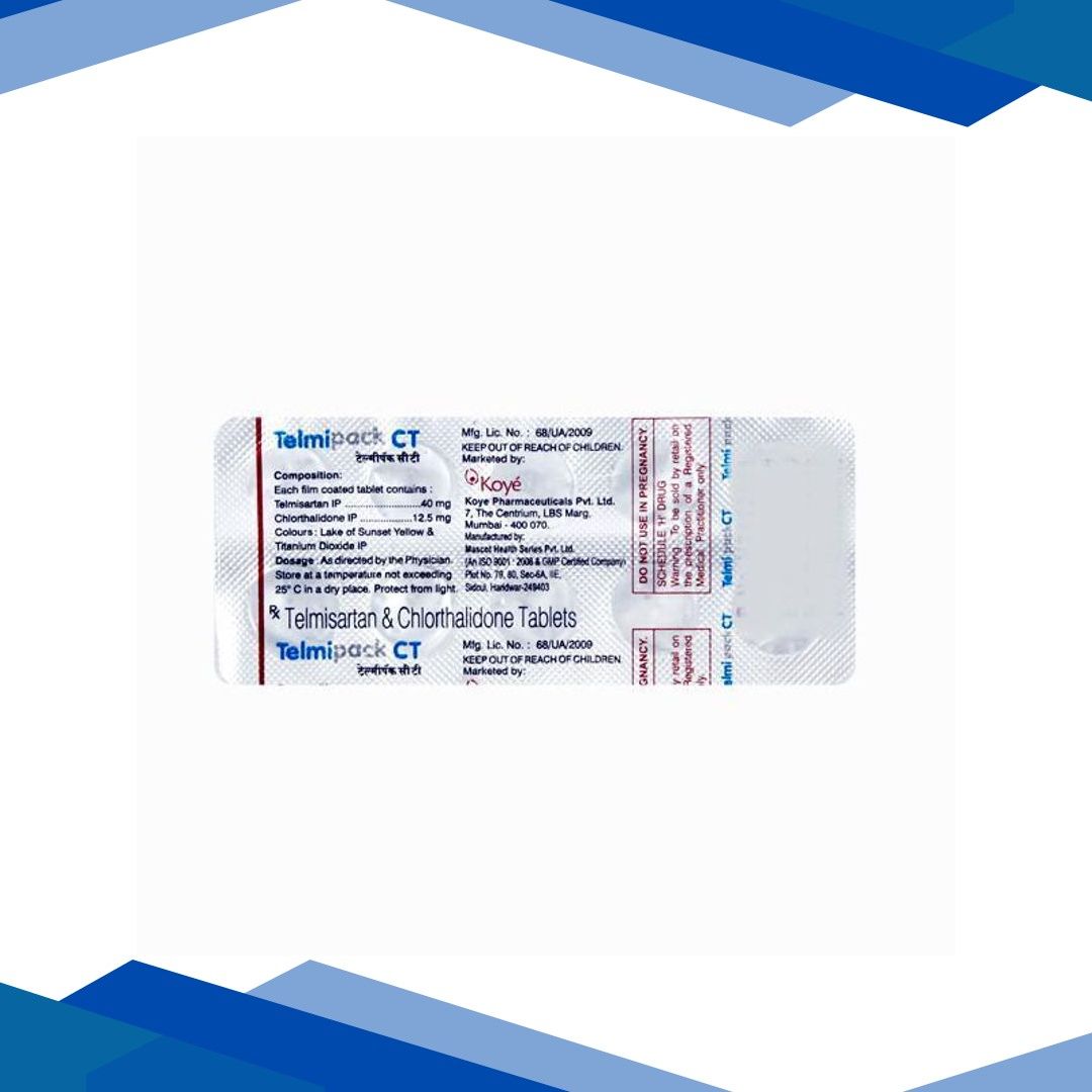 Telmipack CT 40/12.5mg Tablet 10’S