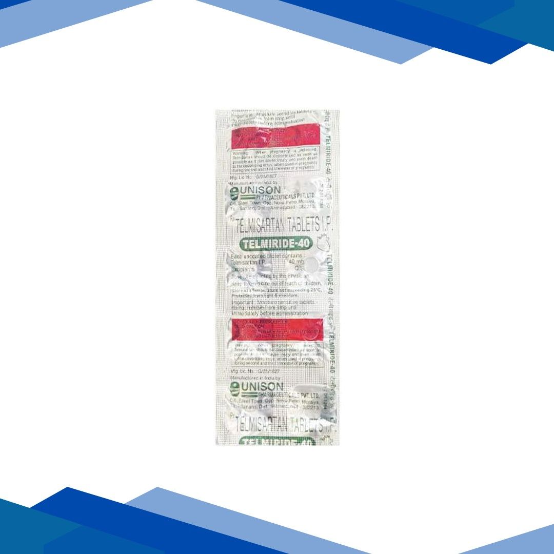 Telmiride 40mg Tablet 10’S