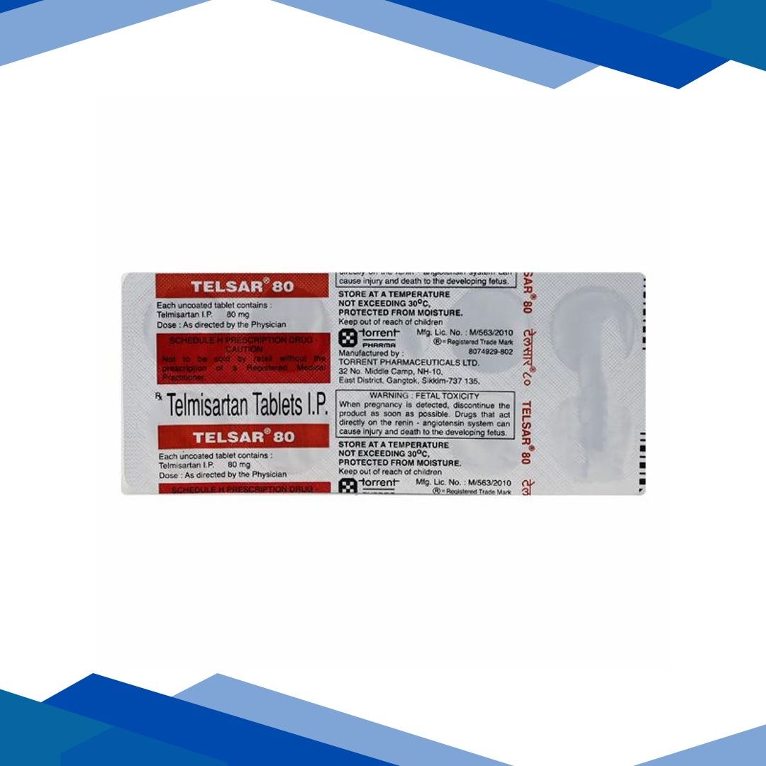 Telsar 80mg Tablet 10’S