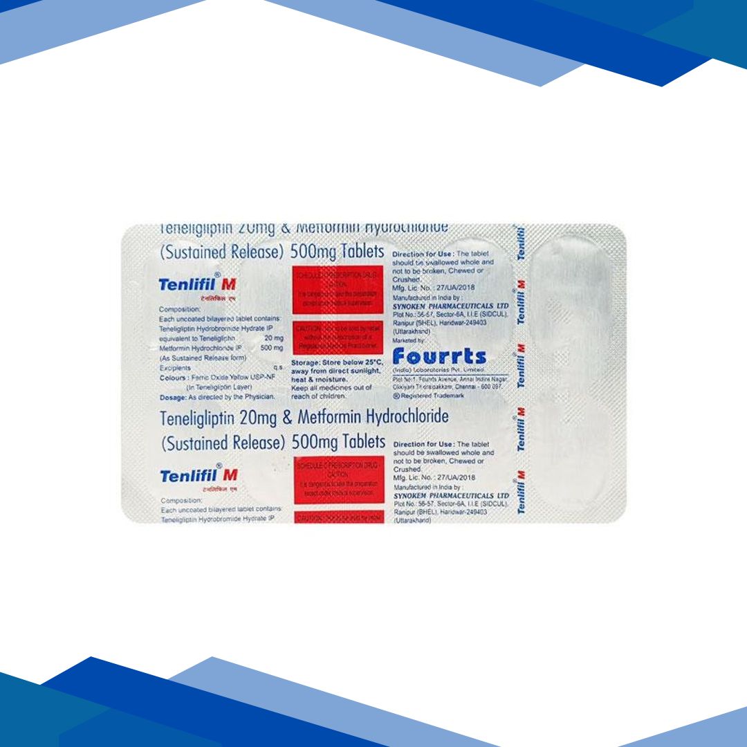 Tenlifil M 20/500mg Tablet 10’S