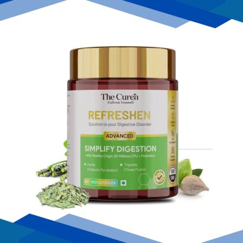 The Curen Refreshen Advanced Simplify Digestion Veg Capsule 60’s