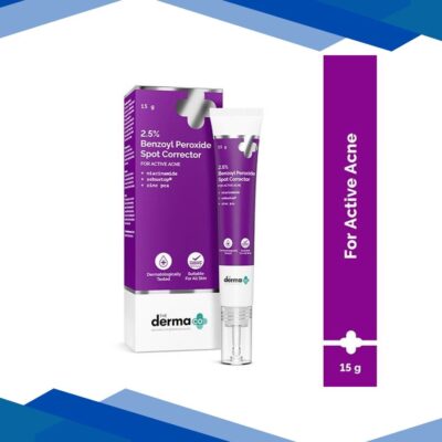 The Derma Co. 2.5% Benzoyl Peroxide Spot Corrector, Fights Breakouts and Inflammation 15 gm