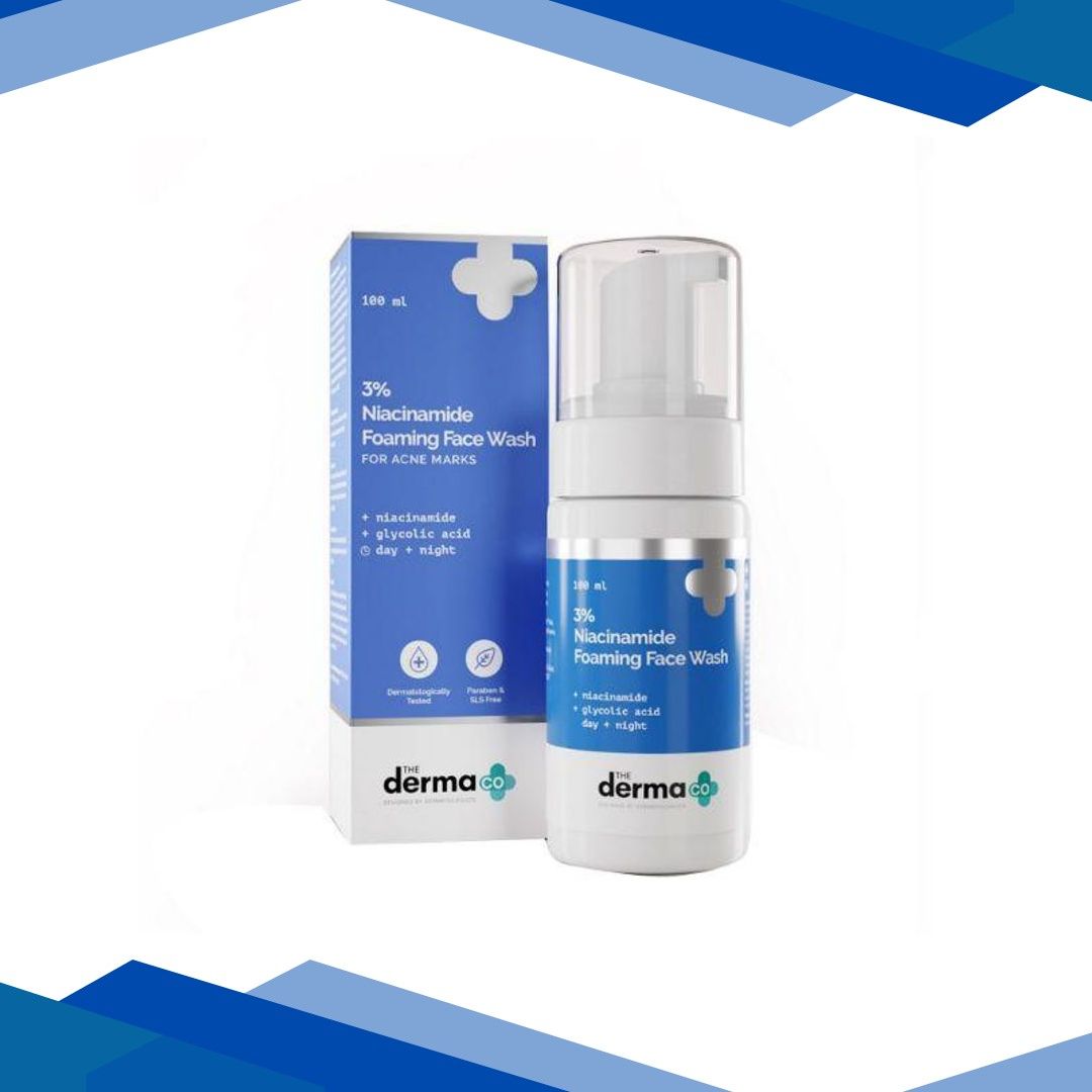 The Derma Co. 3 % Niacinamide Foaming Daily Face Wash for Acne Marks 100ml