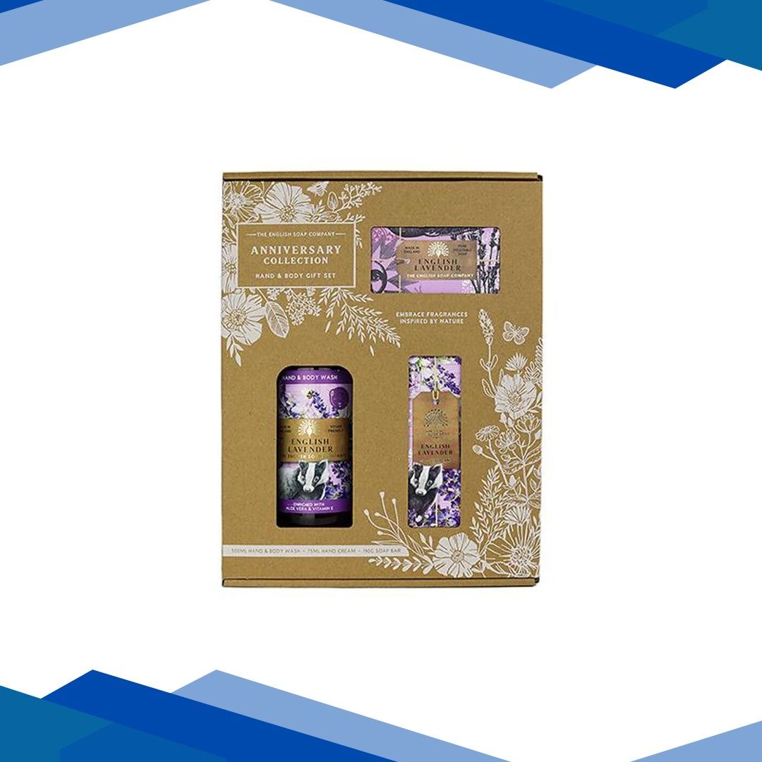 The English Soap Company – Anniversary English Lavender Hand & Body Gift Set 1’s