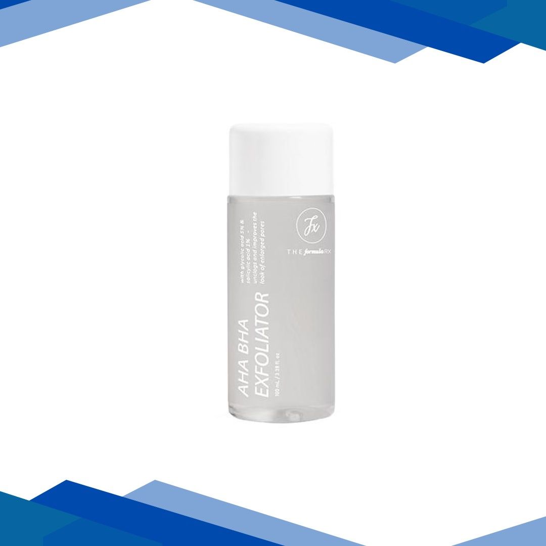 The Formularx 6% AHA BHA Exfoliator with 5% Glycolic and 1% Salicylic Acid for Whiteheads, & Rough Skin Texture 100 ml