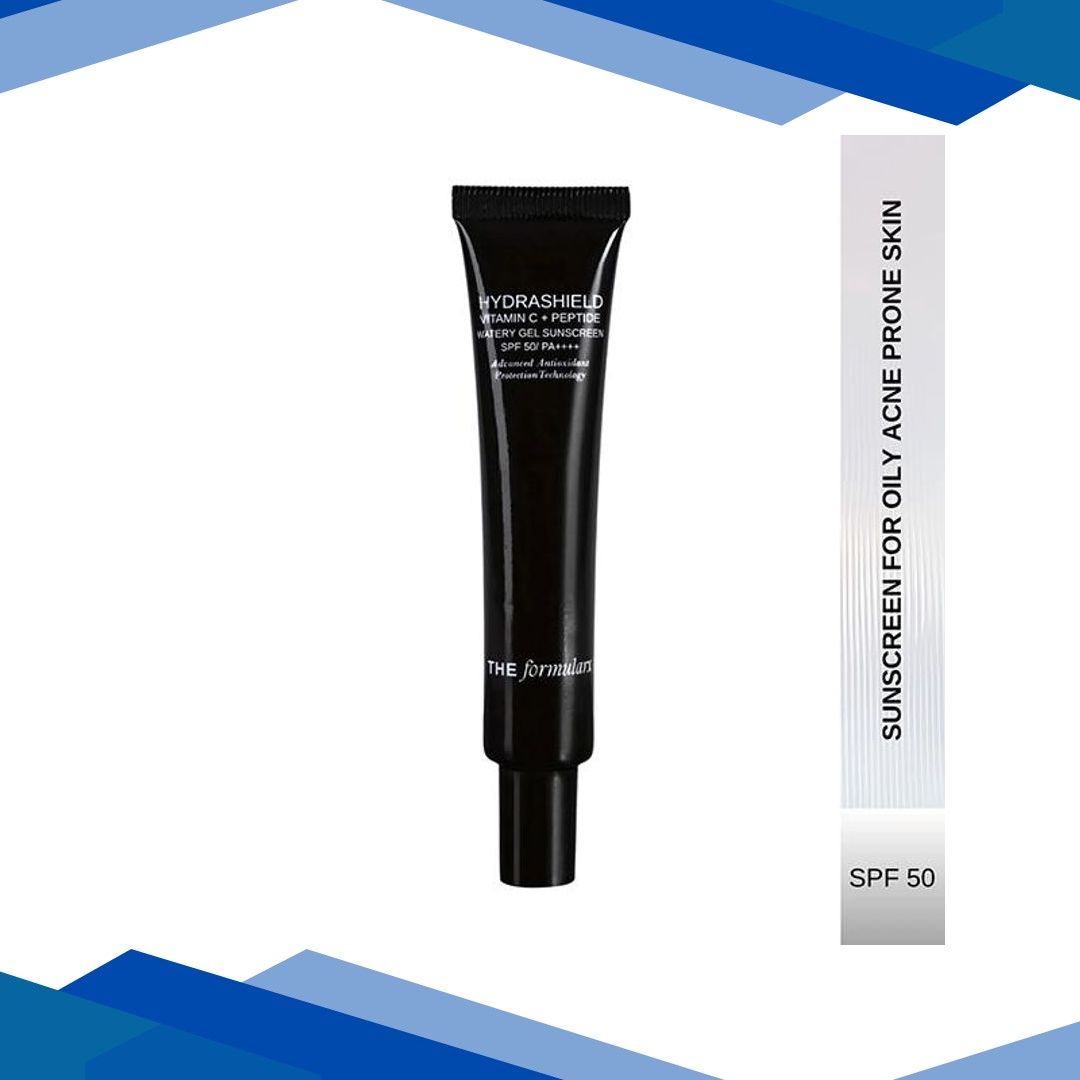 The Formularx Hydrashield Vitamin C + Peptide Sunscreen SPF 50 PA++ for Oily, Sensitive Skin 50 gm