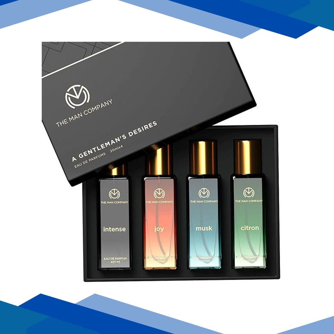 The Man Company Curated Perfume Gift Set 4 x 20ml A Gentlemens Desire Long-Lasting Fragrance 1’s