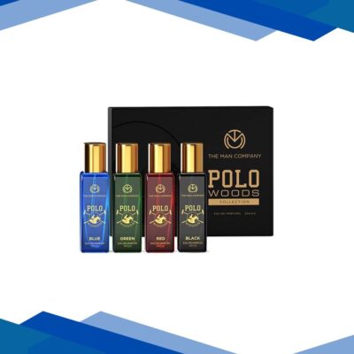 The Man Company Perfume Gift Set For Men – 4 x 20ml Polo Woods Collection Long-Lasting Eau De Parfum 1’s