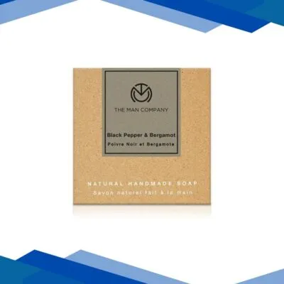 The Man Company Soap Bar – Black Pepper & Bergamot 125 gm