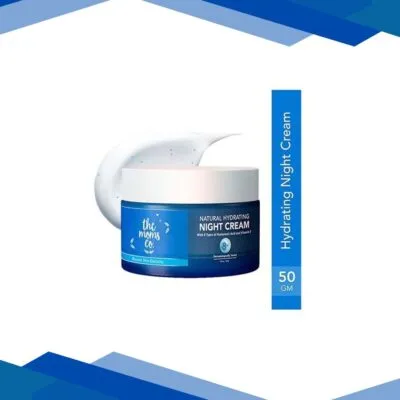 The Moms Co Natural Hydrating Night Cream with 8 Types of Hyaluronic Acids and Squalene 50 gm