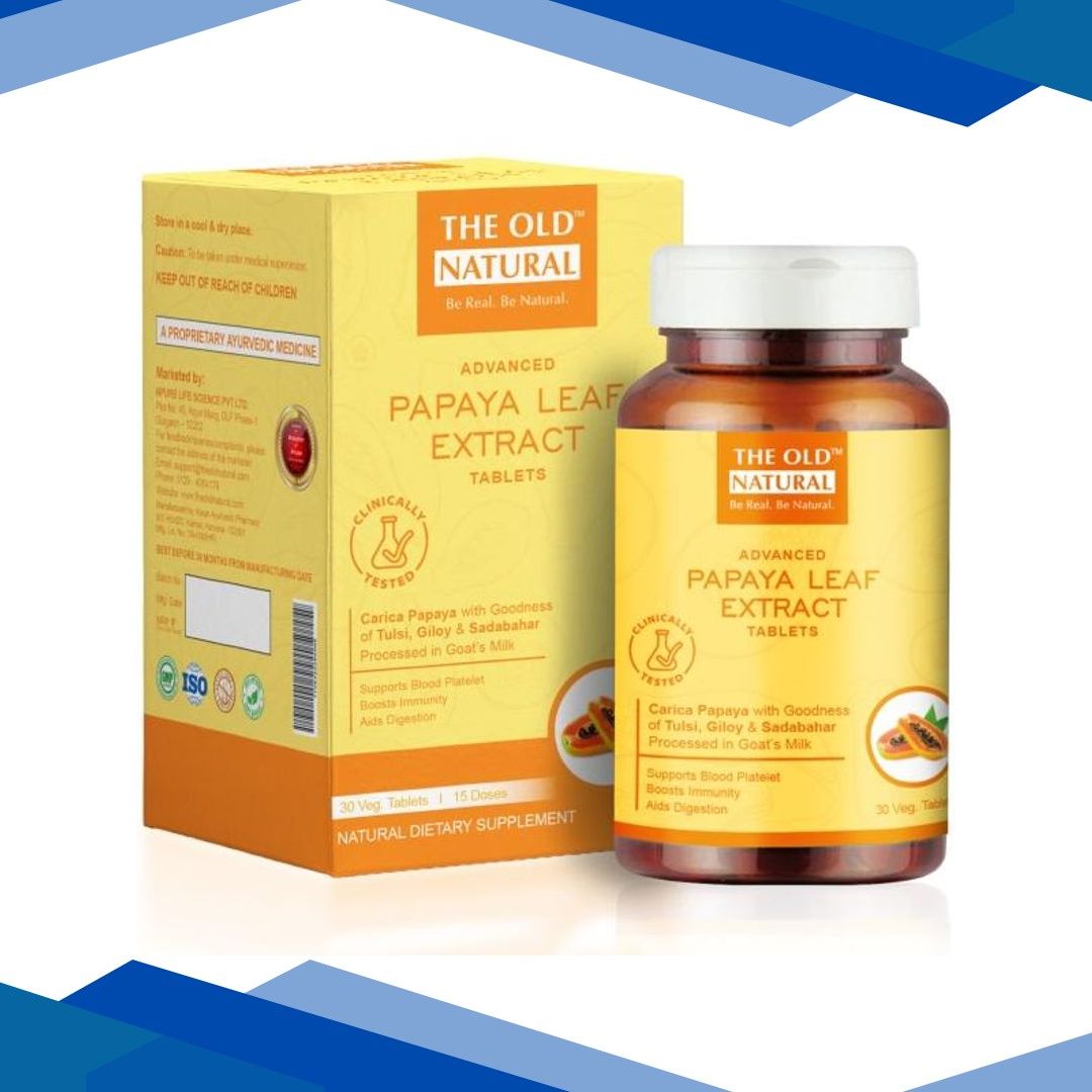 The Old Natural Advanced Papaya Leaf Extract Veg Tablet 30’s