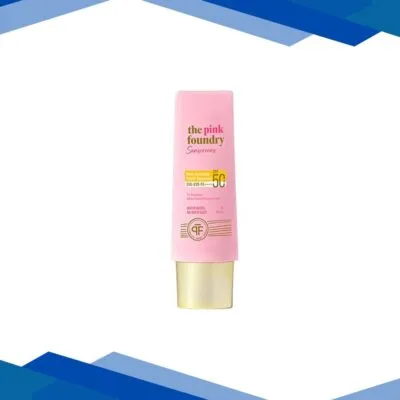 The Pink Foundry Dewy Hydrating Hybrid Sunscreen with 1% Squalane – SPF 50+ UVA,UVB,PA++++, Lightweight 50 ml