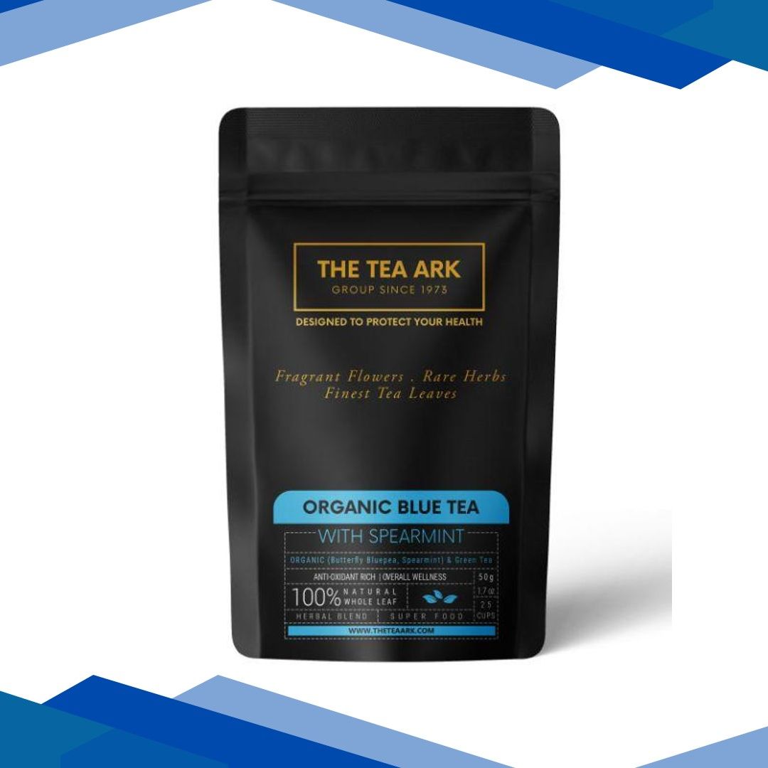 The Tea Ark Organic Blue Tea Powder – Spearmint 50 gm (Pouch)