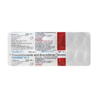 Thichoren AC 100/4mg Tablet 10’S