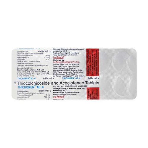Thichoren AC 100/4mg Tablet 10’S