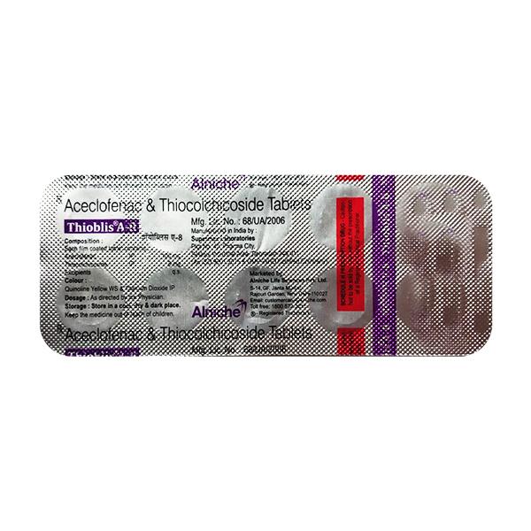 THIOBLIS A 8mg Tablet 10’s