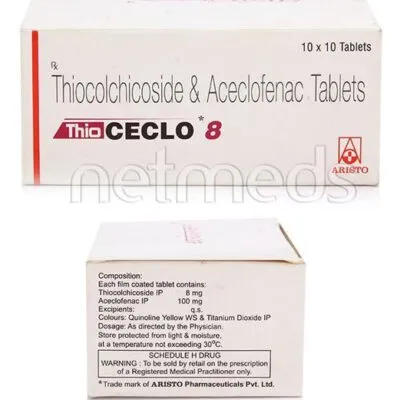 Thioceclo 8mg Tablet 10’S