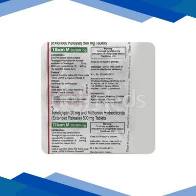 Tiban M 20/500mg Tablet 15’S