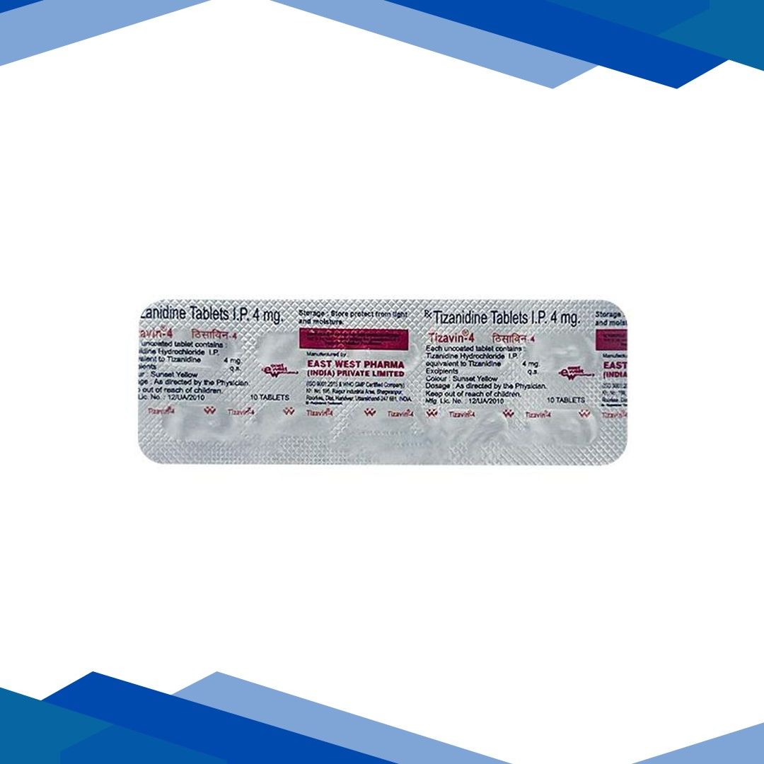 Tizavin 4mg Tablet 10’S