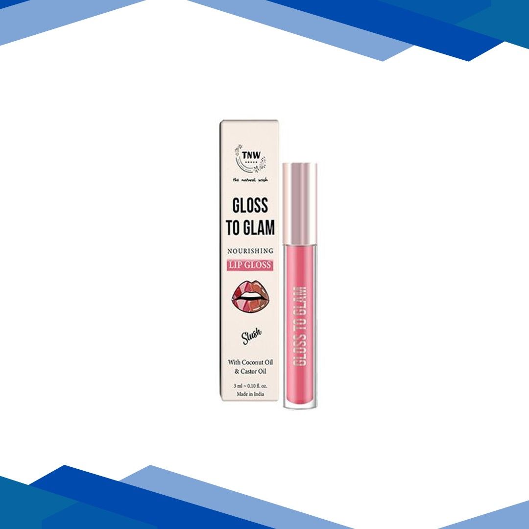 Tnw The Natural Wash Gloss To Glam Nourishing Lip Gloss-Slush, Clear, Pink 3 ml