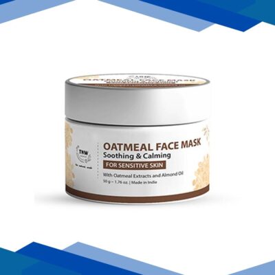 Tnw The Natural Wash Oatmeal Soothing and Calming Facemask for Sensitive Skin for Instant Glow 50 gm