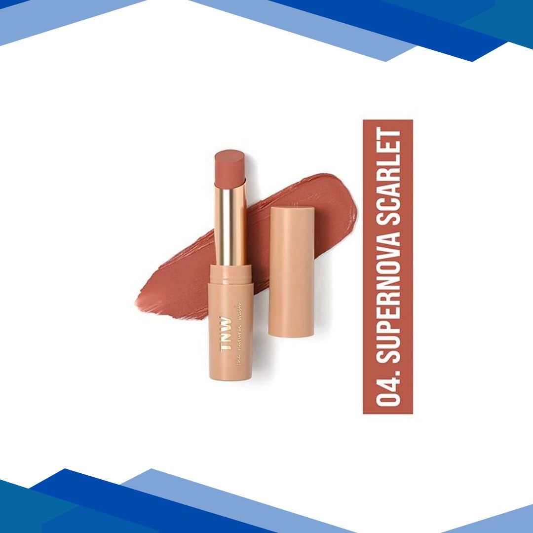 Tnw The Natural Wash Silky Matte Fusion Longstay Lip Color – Supernove Scarlet 3.5 gm