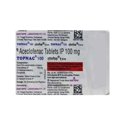 Topnac 100mg Tablet 10’S