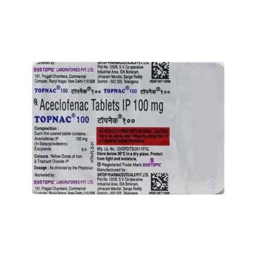 Topnac 100mg Tablet 10’S
