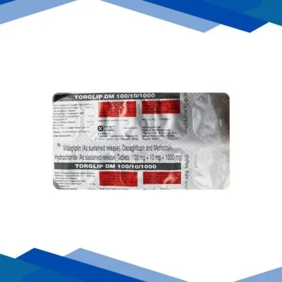TORGLIP DM 100/10/1000 Tablet 10’s