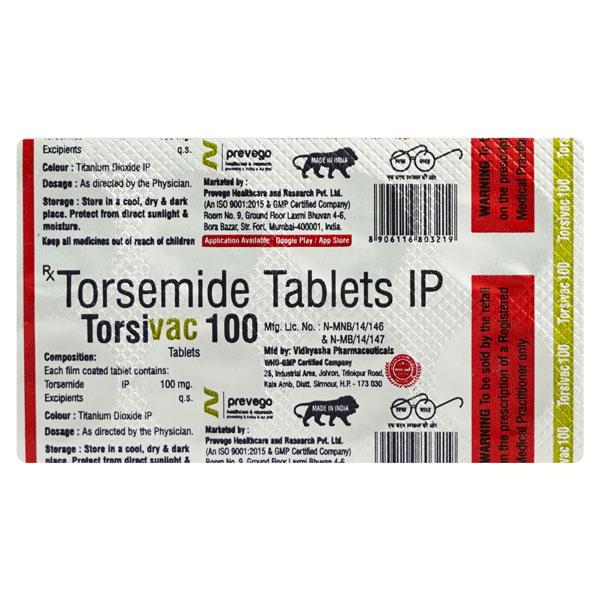 TORSIVAC 100 Tablet 10’s