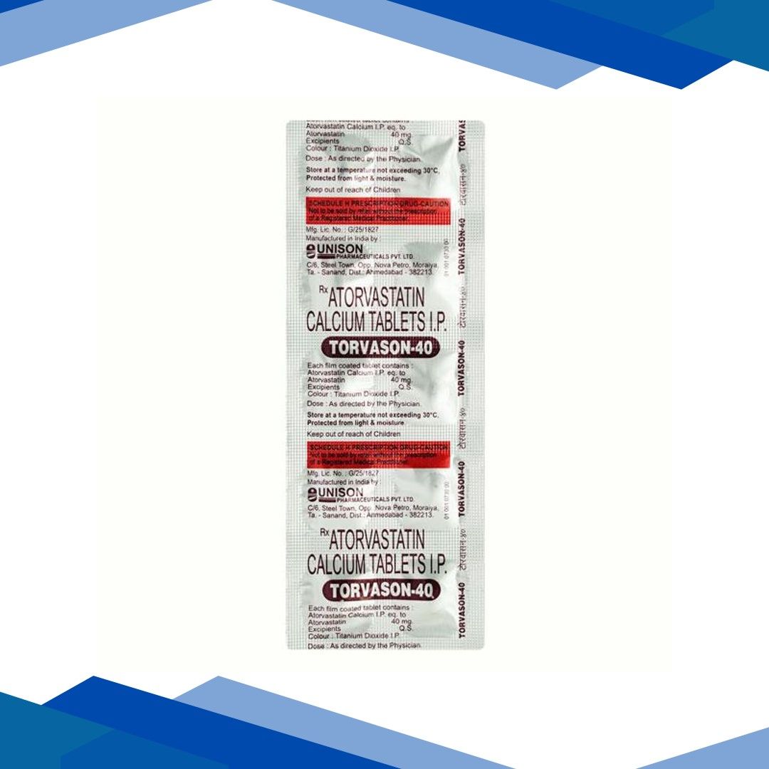 Torvason 40mg Tablet 10’S