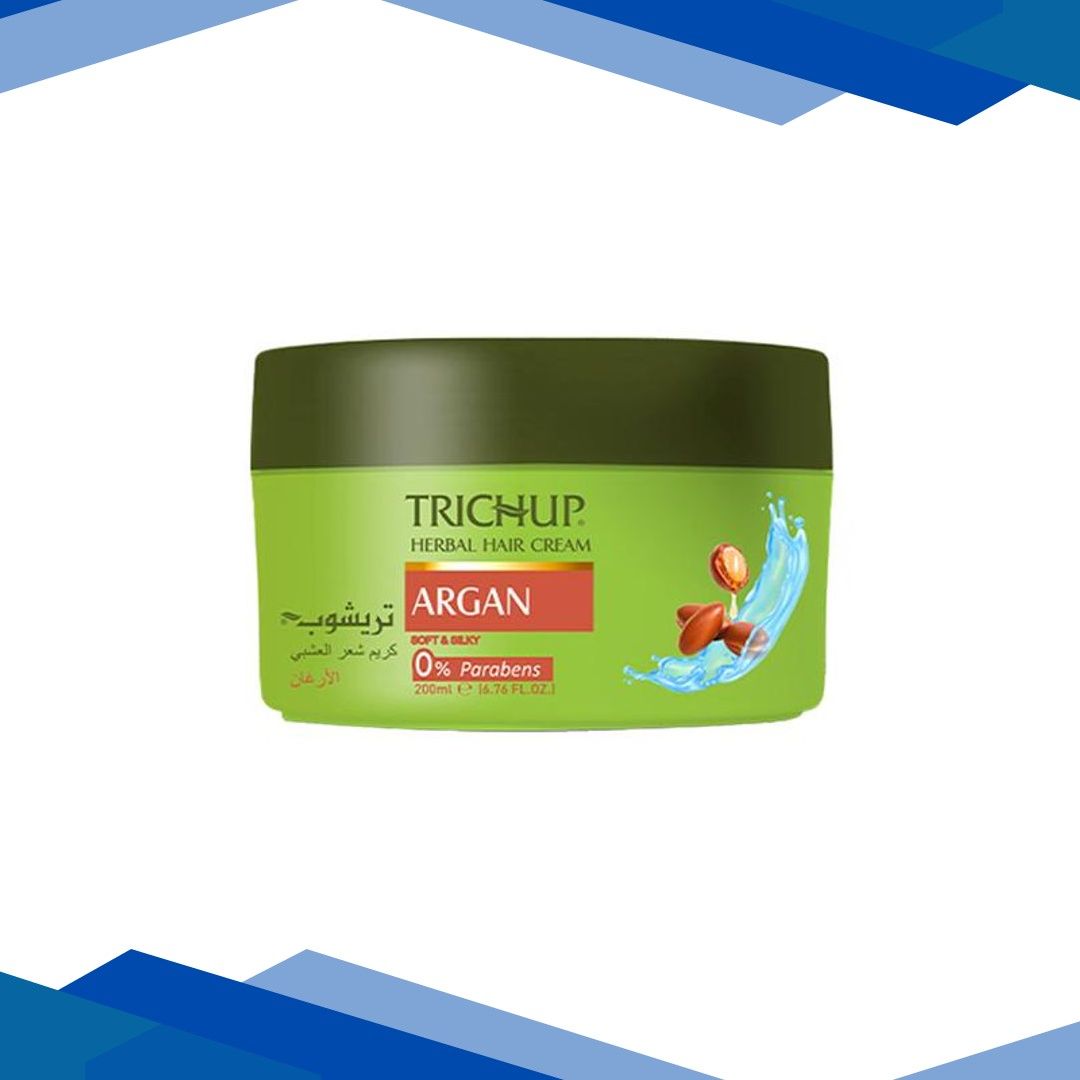 Trichup Argan Herbal Hair Cream For Frizzy, Dull & Dry Hair 200 ml
