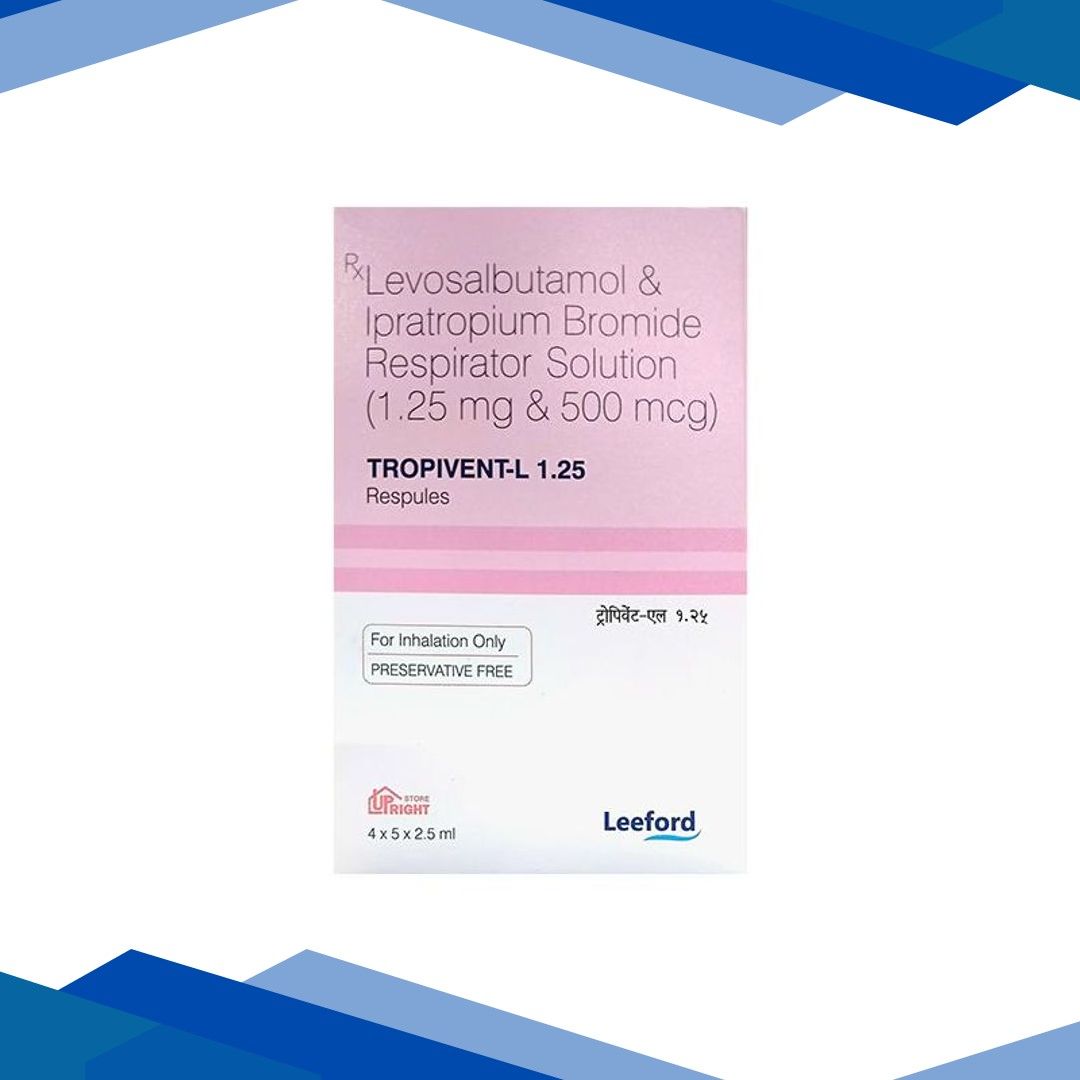 TROPIVENT L 1.25 Respules 5×2.5ml