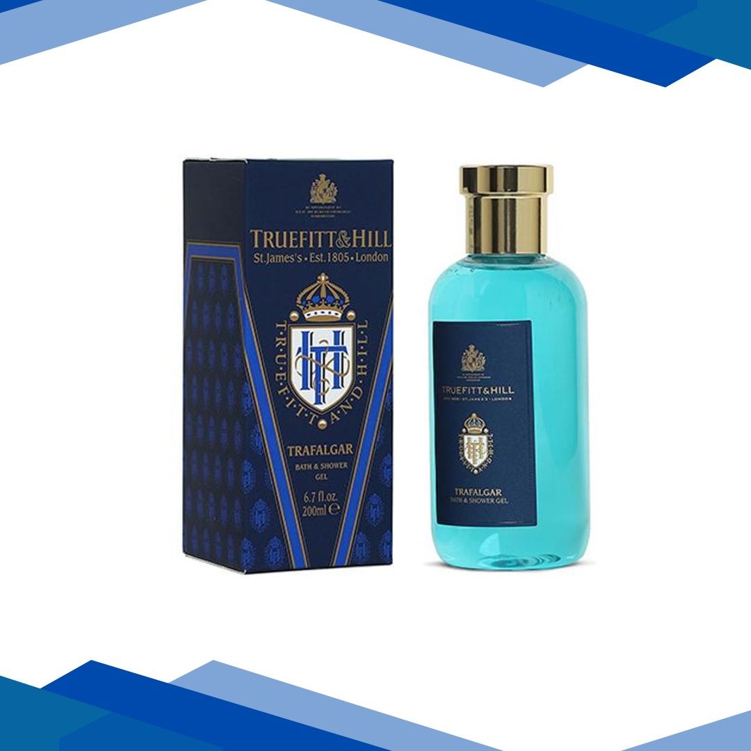 Truefitt and Hill Trafalgar Bath and Body Shower Gel Essential Grooming Collection 200 ml
