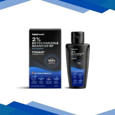 Tugain Essentials 2% Ketoconazole Anti Dandruff Shampoo 100 ml