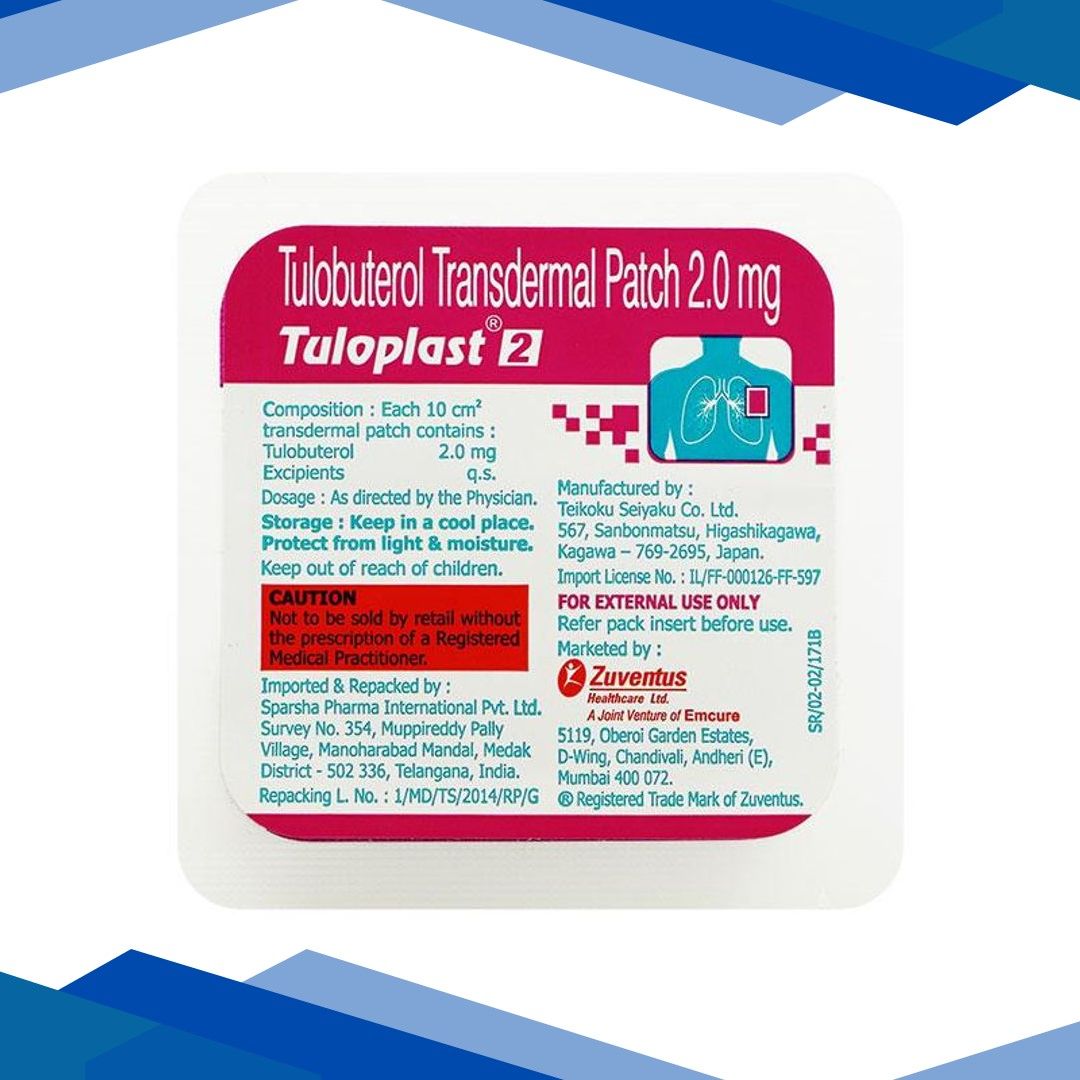 Tuloplast 2mg Transdermal Patch 1’S