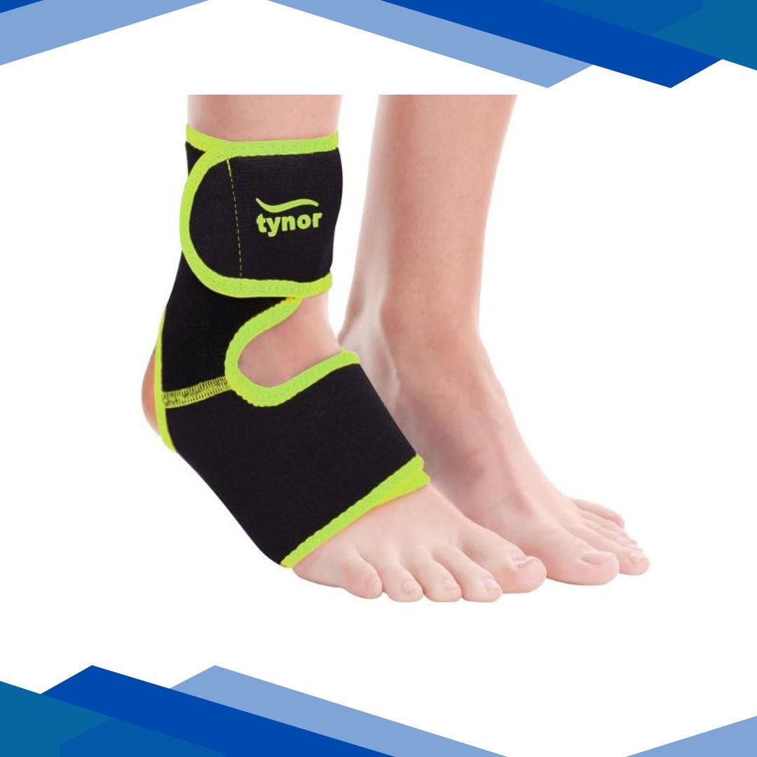 Tynor Ankle Support (Neoprene) (UN) – Black & Green