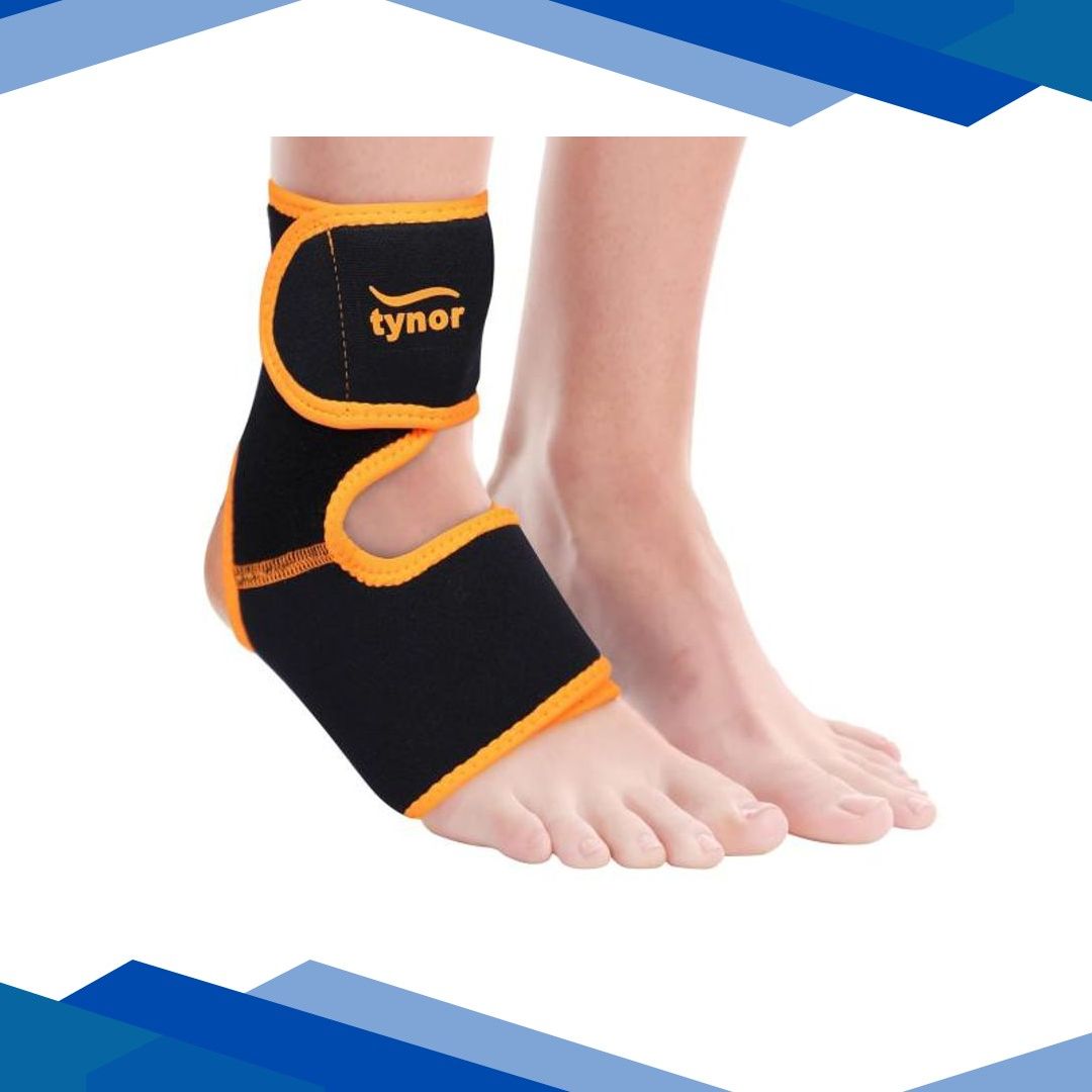 Tynor Ankle Support (Neoprene) (UN) – Black & Orange