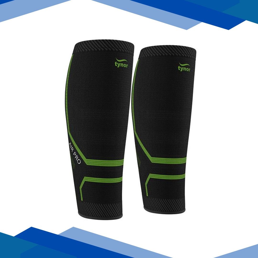 Tynor Calf and Shin Support Air Pro – Black & Green (M) 1’s