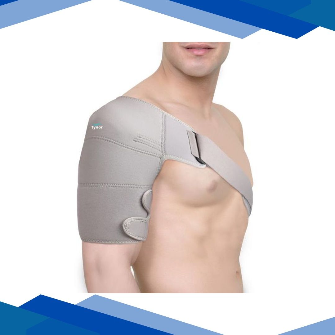 Tynor Cure Shoulder Support (Neoprene) (26 inches – 36 inches) (One Size Fits All) (J 14)