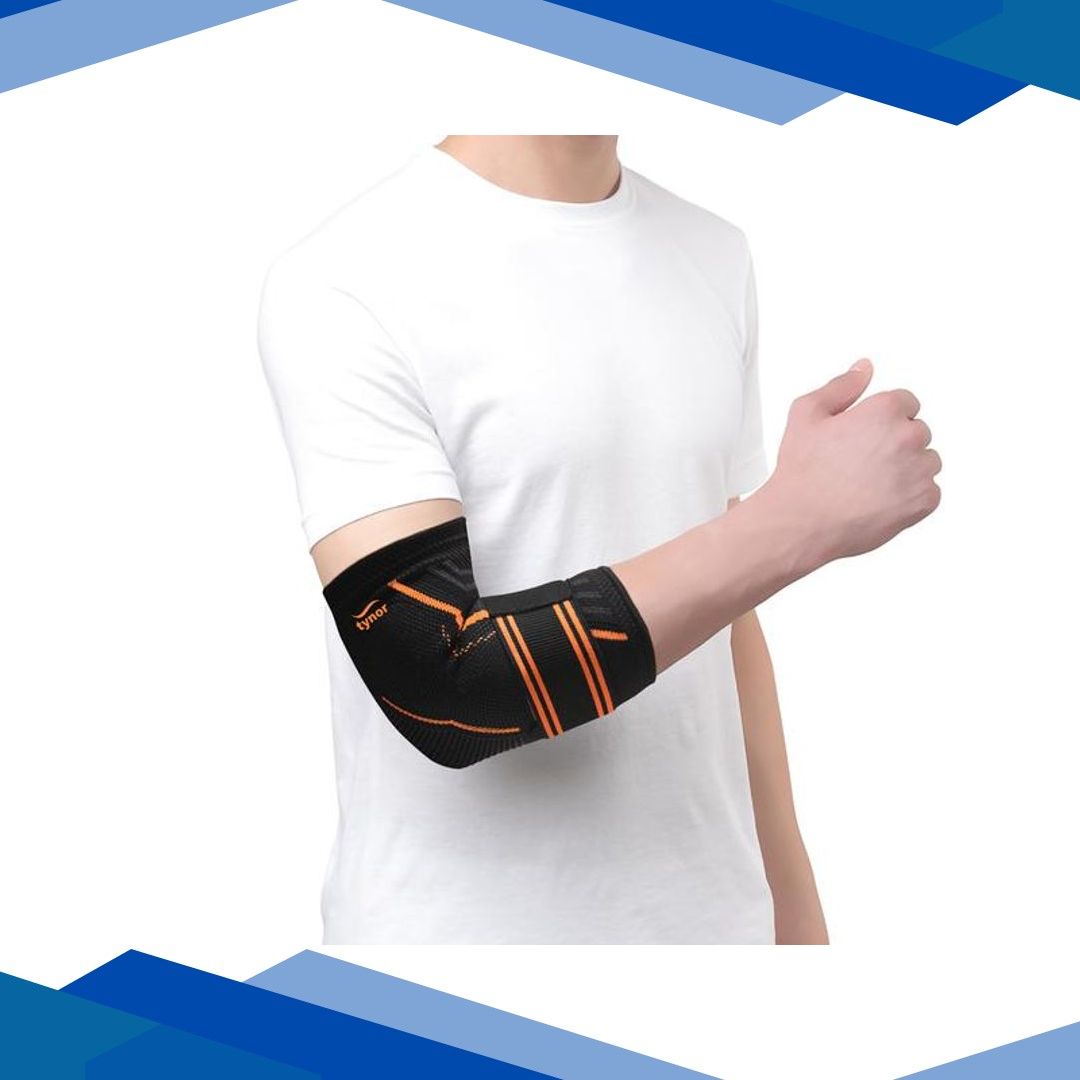 Tynor Elbow Support Air Pro – Black & Orange (S) 1’s
