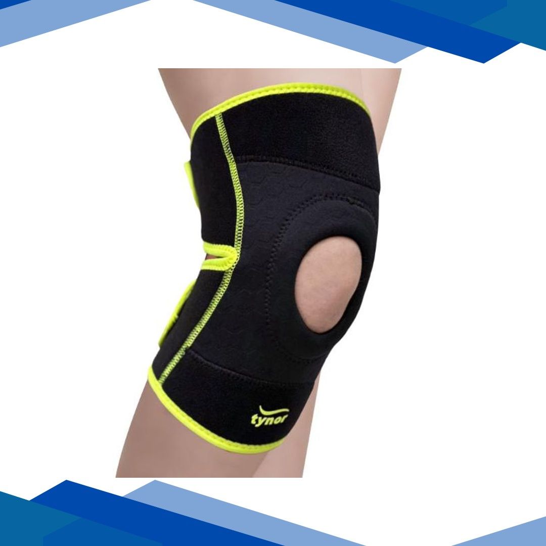 Tynor Knee Wrap (Neoprene) (UN) – Black & Green