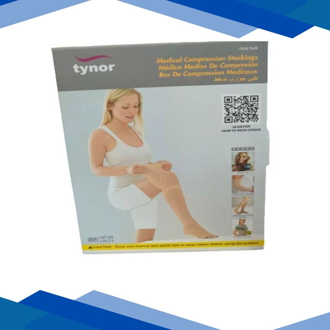 Tynor Medical Compression Stocking Knee High Class 2 – Medium 1’s
