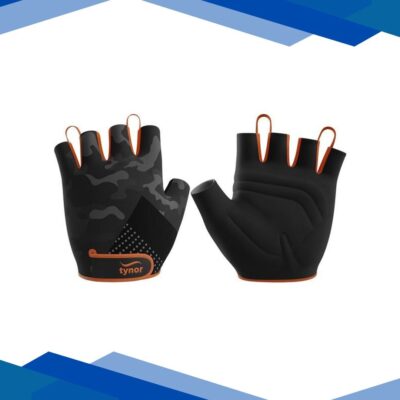 Tynor Sport Grip Gym Gloves – Black & Orange (M) 1’s