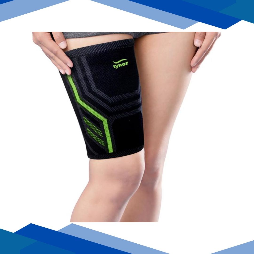 Tynor Sport Thigh Support Air Pro – Black & Green (M) 1’s